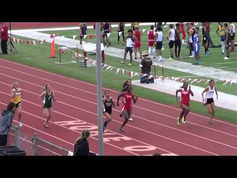 A Green - FSG 100m at OC Champs 4-26-14 - Los Alamitos Girls