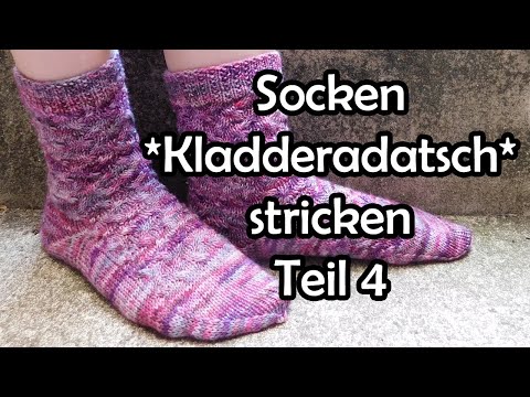 Socken *Kladderadatsch* stricken Teil 4 - Romy Fischer Strickanleitung