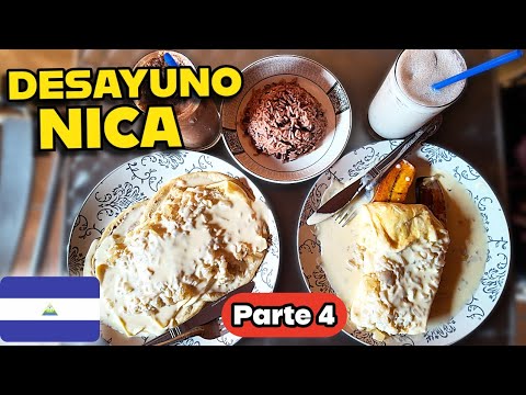 Desayuno Nicaragüense en León 🇳🇮 | Probé los Famosos Quesillos Nagaroteños 😋