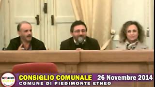 preview picture of video '26-11-2014 - Consiglio Comunale a Piedimonte Etneo - Prima Parte'