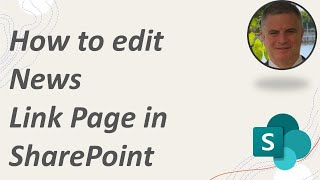 How to edit a news link page in SharePoint online ?