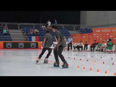 2019 WRG Inline Freestyle Pair Slalom 8th Place Khanjamnong Chettanant/Rujirek Panthep (THA)