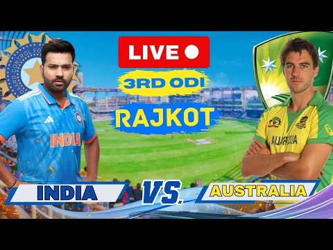 Live: IND Vs AUS, 3rd ODI - Rajkot | Live Match Score | India Vs Australia #livescore