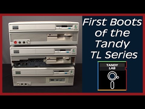 Tandy 1000 TL Series - First Boot #septandy