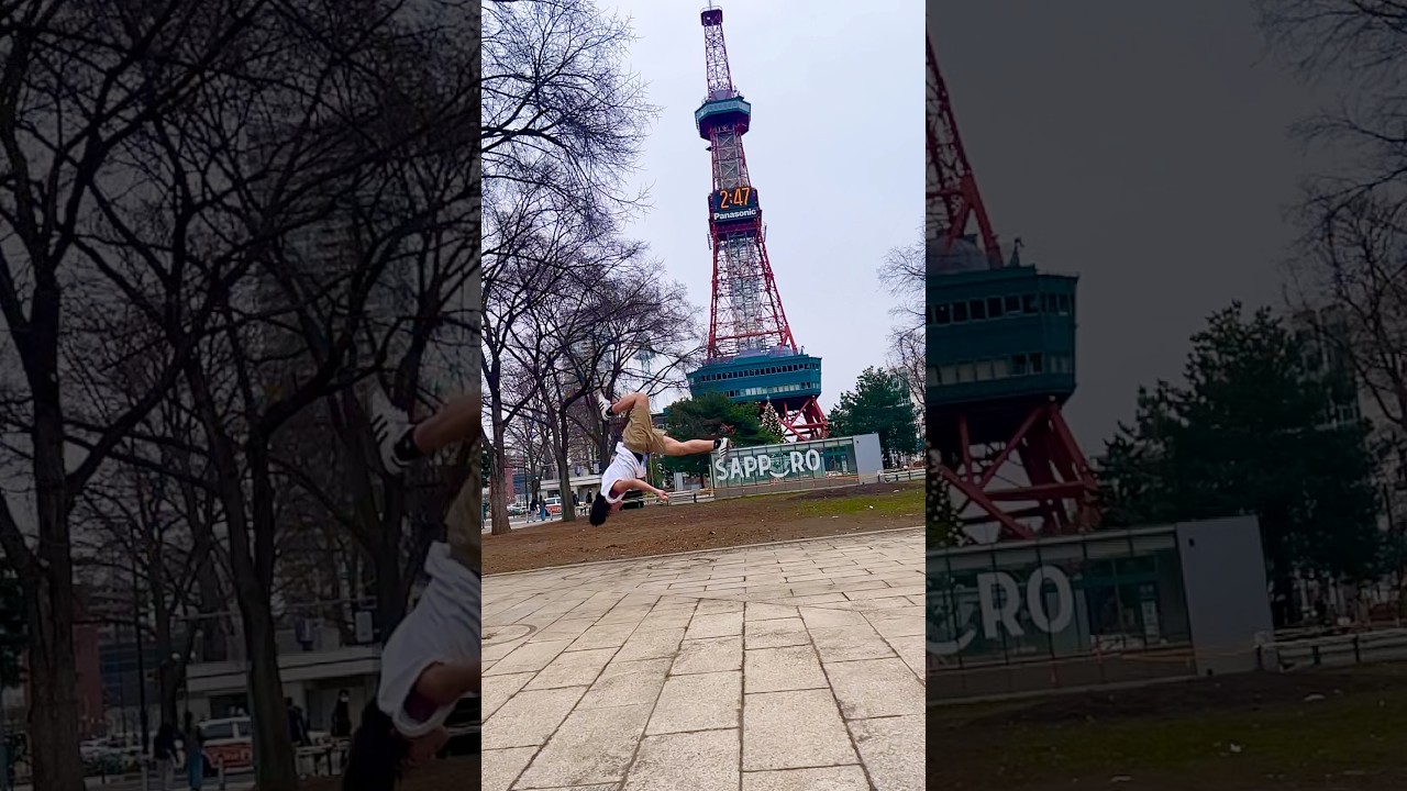 札幌でバク宙してみた！！#shorts #funny #おすすめ#ショート#アクロバット#バク宙 #ロンダート#札幌