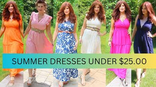 AFFORDABLE SUMMER DRESSES UNDER $25.00/Fashion over 50