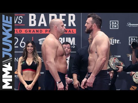 Bellator 214: Fedor Emelianenko vs  Ryan Bader ceremonial weigh in highlight