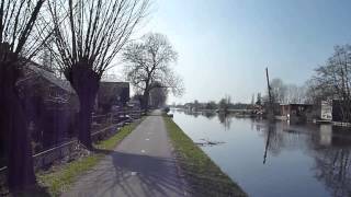 preview picture of video 'Bicycle Trip: Weijpoort in Nieuwerbrug to Rijnkade in Bodegraven [UdMHWBZAadR part 6]'