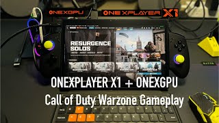 ONEXPLAYER X1 ONEXGPU Call of Duty Warzone Gameplay