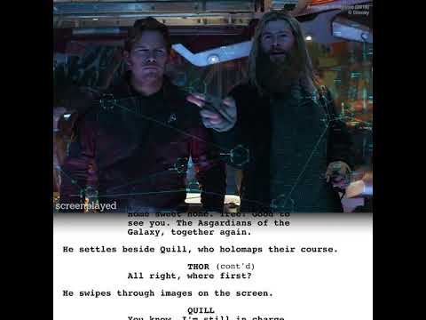 Asgardian of the Galaxy Scene with Screenplay | Avengers Endgame | Thor vs Star Lord