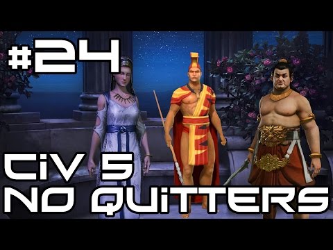 Civ 5 No Quitters Multiplayer - Giant Empires! #24