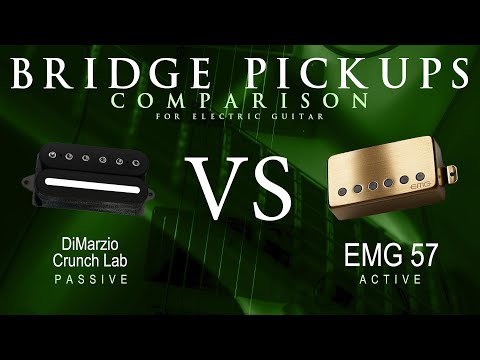 DiMarzio CRUNCH LAB vs EMG 57 - Bridge Guitar Pickup Comparison Tone Demo