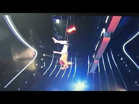 America's Got Talent woman falls