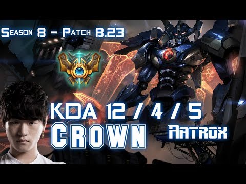 Crown AATROX vs TALON Mid - Patch 8.23 KR Ranked