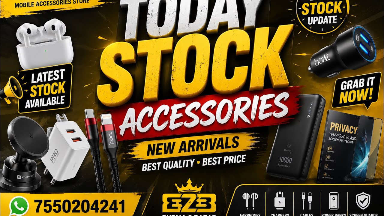 Today accessories￼ stock video ph 7550204251