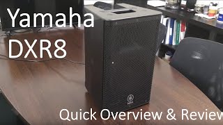 Video thumbnail for Yamaha DXR8 Active Speaker - Quick walk-around and review by bakstagesi