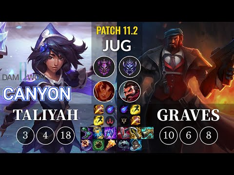 DWG Canyon Taliyah vs Graves Jungle - KR Patch 11.2