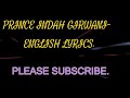 PRINCE INDAH LATEST MUSIC GIRWANI TRANSLATION
