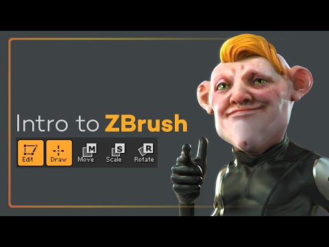 Intro to ZBrush 001 - Tools, Canvas, and Edit Mode - everything you need to get going in 3D!!