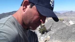 Signing paper inside can on top of hike