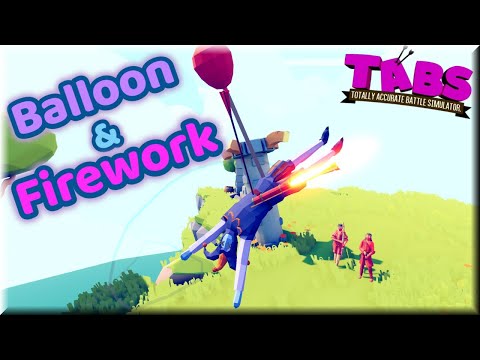 Fly Away! Balloon Archer🎈 + Firework Archer🚀 vs Every Unit 2v1 - TABS Renaissance Update