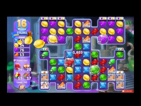 Wonka's World of Candy Level 705 NO BOOSTERS - A S GAMING ✔