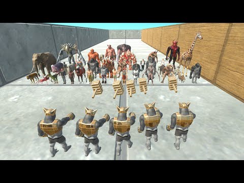Squad Ghor Hammers Death Run | Animal Revolt Battle Simulator