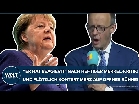 FRIEDRICH MERZ: "Er hat reagiert!" Nach heftiger Merkel-Kritik! Und plötzlich kontert der CDU-Boss!