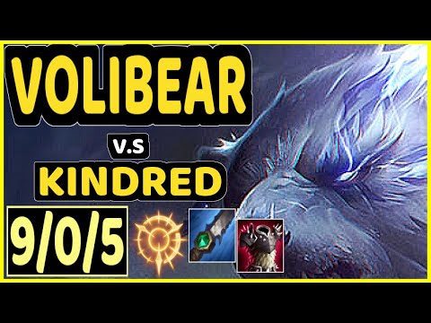 MINERVA (VOLIBEAR) vs KINDRED - 9/0/5 KDA JUNGLE CHALLENGER GAMEPLAY - BR
