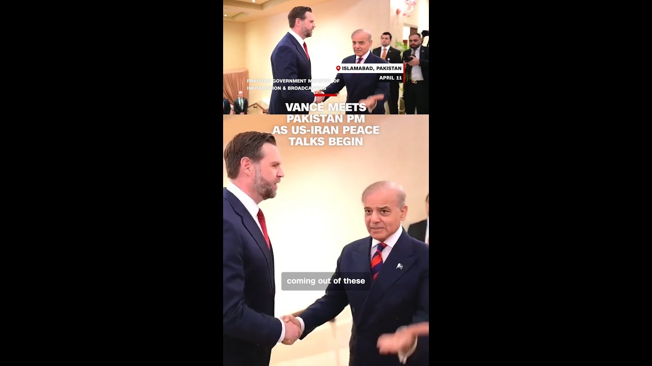 Vance meets Pakistan PM as US-Iran peace talks begin