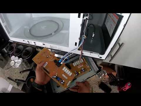 GE microwave repair, broken microwave display , number not fully showing 5 min fix