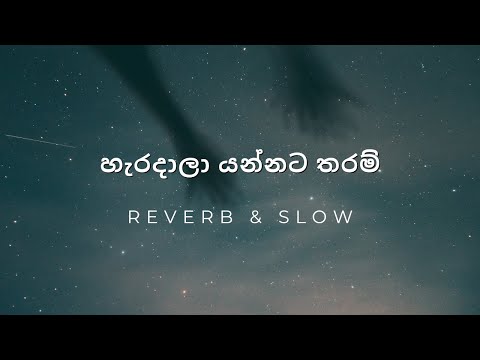 හැරදාලා යන්නට තරම් Haradala Yannata Tharam | Slowed and Reverb - Oshani Sandeepa