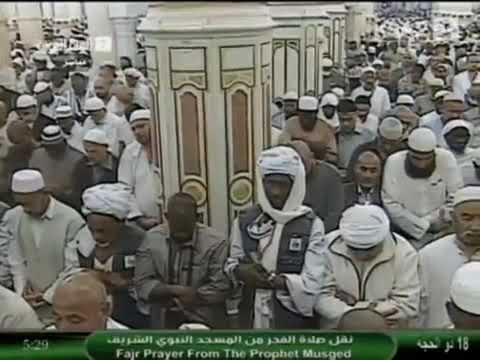 صلاة الفجر الأربعاء ١٨  ذو الحجة ١٤٣٤ هـ من المسجد النبوي | الشيخ أحمد بن طالب بن حميد
