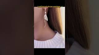 Download lagu Sparkling Korean Leaf Tassel Earrings for Boutique & Wholesale #fashion #earringsdesign #jewelry mp3