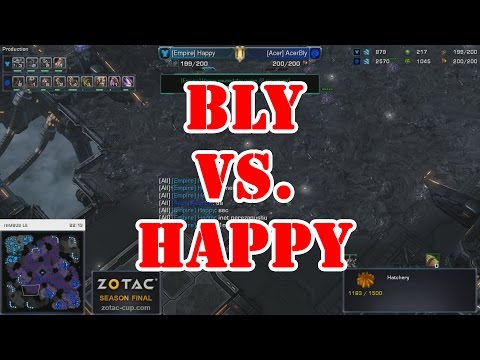 #313 Bly (Z) vs. Happy (T)  ZOTAC StarCraft II Cup Season Final 2