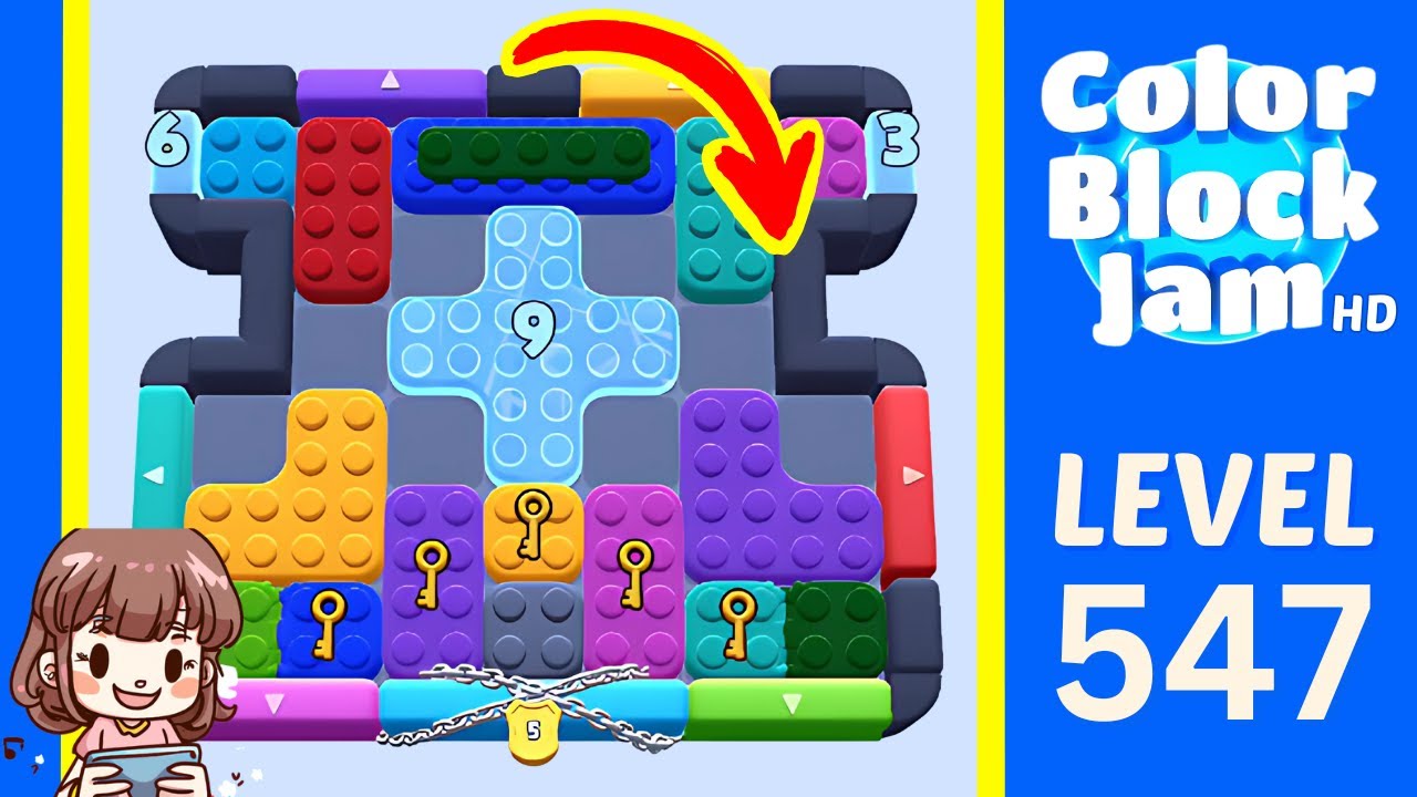 Level 547 Guide - Color Block Jam Solution