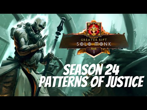 DIABLO 3 SEASON 24 SOLO MONK RANK 1 EU GR 150 (PATTERNS OF JUSTICE)