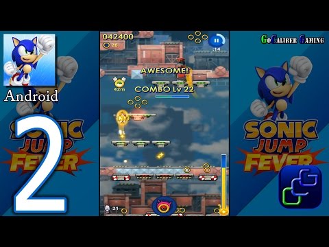 SONIC Jump Fever Android Walkthrough - Part 2 - Mechanical Zone Jungle Zone Sonic