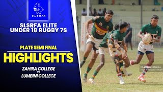 Download lagu HIGHLIGHTS - Zahira vs Lumbini | Plate SF | SLSRFA Elite Under 18 Rugby 7s mp3