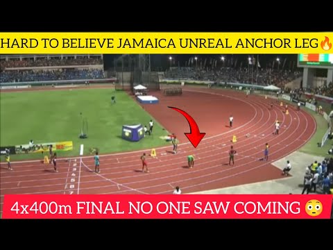 💥OMG 😱 UNBELIEVABLE 4x400m Final EVER! JAMAICA Unreal Anchor Leg You HAVE to See to Believe!!