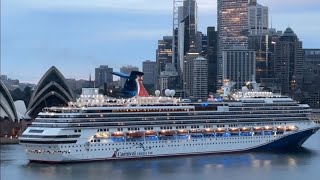 Cruise Ship Carnival Splendor arrives at dawn 17th of September and sails in the afternoon