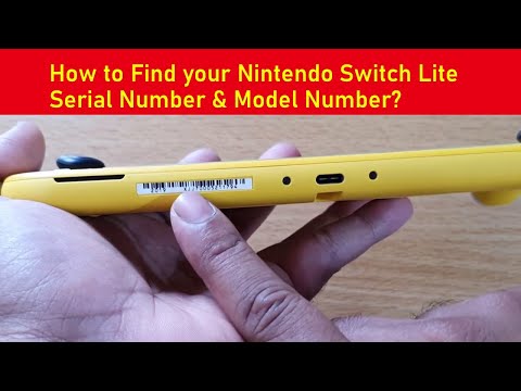 How to Find your Nintendo Switch Lite Serial Number & Model Number?