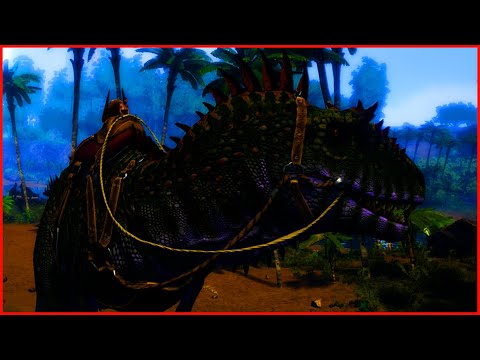 TAMING MY FIRST CARCHARODONTOSAURUS!? Ark Survival Evolved