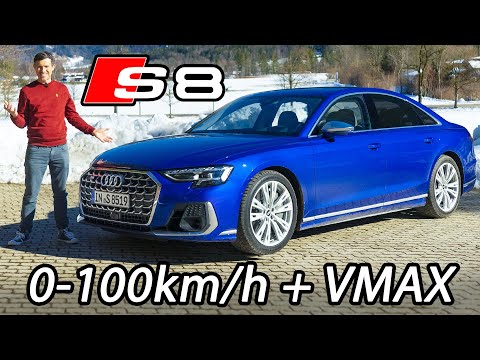 Nuevo Audi S8 reseña en el Autobahn