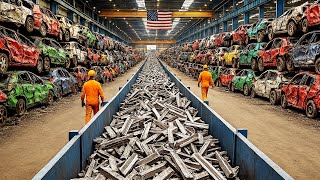 How Millions Of Old Cars Are Recycled Into New Steel In Mega Recycling Factories