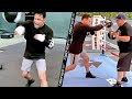 OSCAR DE LA HOYA LOOKS AMAZING! THROWING EXPLOSIVE RIGHT HANDS & POPPING JAB LIKE IN PRIME