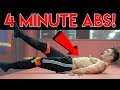 4 Minute Abs | Beginner Six Pack Ab Workout for Men & Women