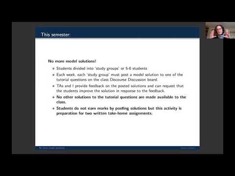 No more model tutorial solutions -- Jennie Hansen (Heriot-Watt)