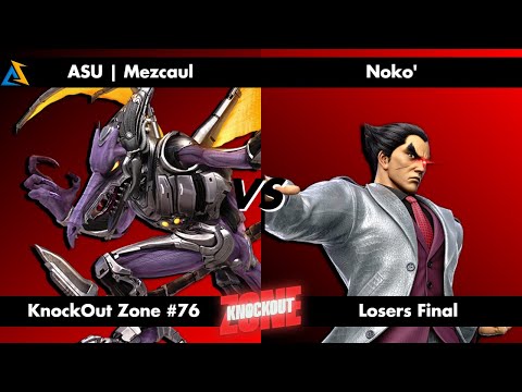 KnockOut Zone #76 - SSBU Losers Final - Mezcaul (Ridley) vs Noko' (Kazuya)