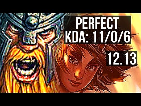 OLAF vs TALIYAH (JNG) | 11/0/6, Legendary, Rank 15 Olaf | EUW Grandmaster | 12.13